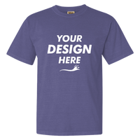 Comfort Colors Garment-Dyed Heavyweight T-Shirt, Grape, Front view, Mockup
