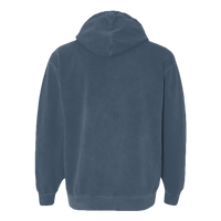 Comfort Colors Ring Spun Hooded Sweatshirt, Blue Jean, Back view