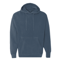 Comfort Colors Ring Spun Hooded Sweatshirt, Blue Jean, Front view
