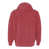 Comfort Colors Ring Spun Hooded Sweatshirt, Crimson, Back view
