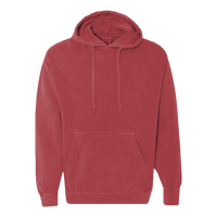 Comfort Colors Ring Spun Hooded Sweatshirt, Crimson, Front view