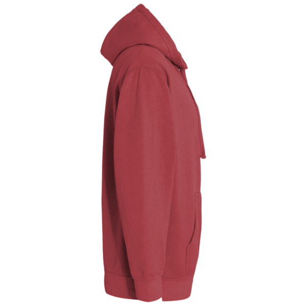 Comfort Colors Ring Spun Hooded Sweatshirt, Crimson, Right Sleeve view