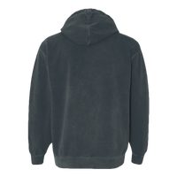 Comfort Colors Ring Spun Hooded Sweatshirt, Denim, Back view