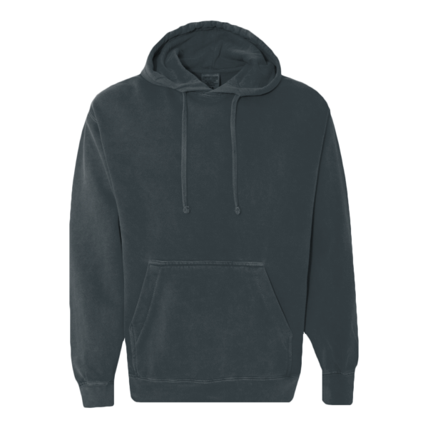 Comfort Colors Ring Spun Hooded Sweatshirt, Denim, Front view