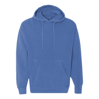 Comfort Colors Ring Spun Hooded Sweatshirt, Flo Blue, Front view