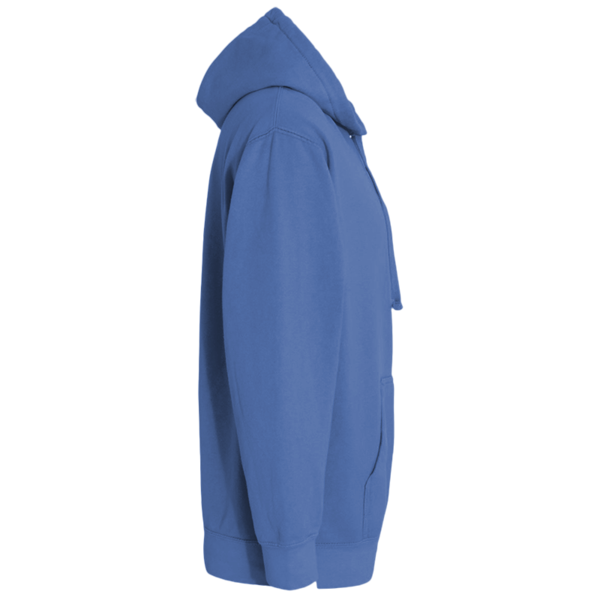 Comfort Colors Ring Spun Hooded Sweatshirt, Flo Blue, Right Sleeve view