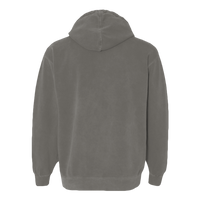 Comfort Colors Ring Spun Hooded Sweatshirt, Grey, Back view