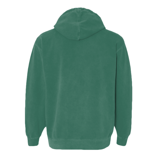 Comfort Colors Ring Spun Hooded Sweatshirt, Light Green, Back view