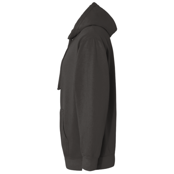 Comfort Colors Ring Spun Hooded Sweatshirt, Pepper, Left Sleeve view