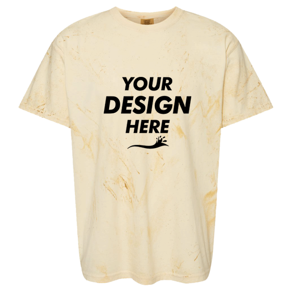 Comfort Colors Unisex Colorblast™ Heavyweight T-Shirt, Citrine, Front view, Mockup