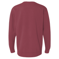 Comfort Colors Unisex Garment-Dyed Crewneck Sweatshirt, Crimson, Back view