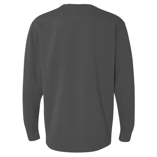 Comfort Colors Unisex Garment-Dyed Crewneck Sweatshirt, Pepper, Back view