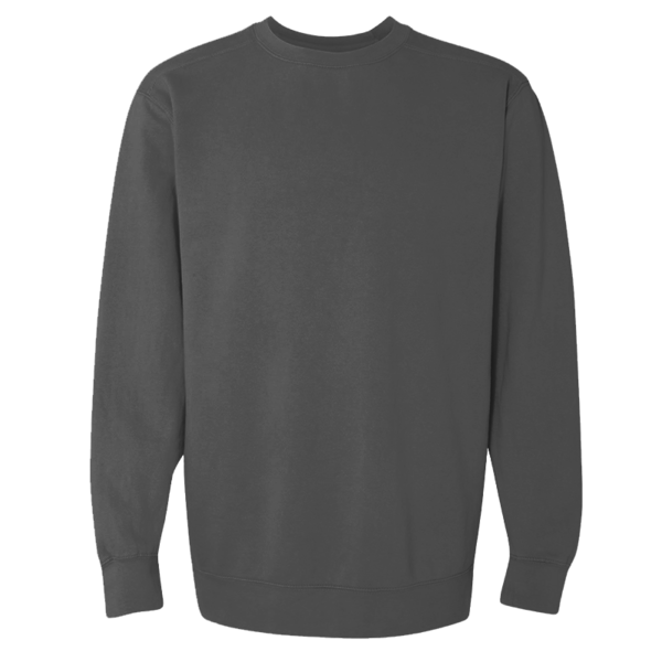 Comfort Colors Unisex Garment-Dyed Crewneck Sweatshirt, Pepper, Front view