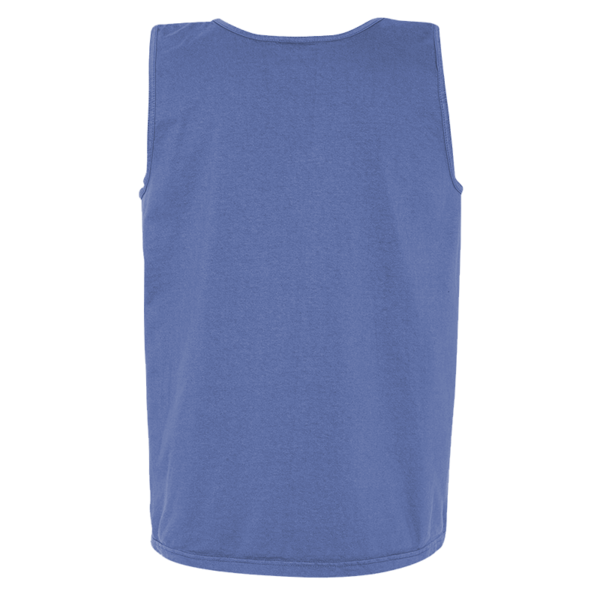 Comfort Colors Unisex Garment-Dyed Heavyweight Tank Top, Flo Blue, Back view