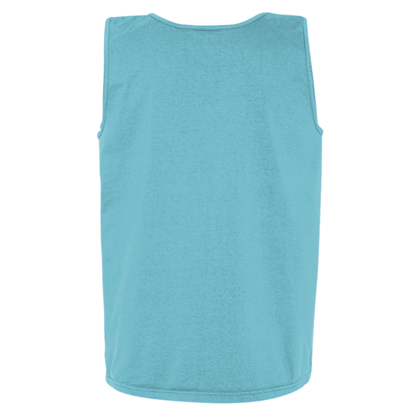 Comfort Colors Unisex Garment-Dyed Heavyweight Tank Top, Lagoon, Back view