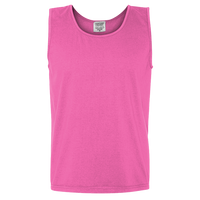 Comfort Colors Unisex Garment-Dyed Heavyweight Tank Top, Neon Pink, Front view