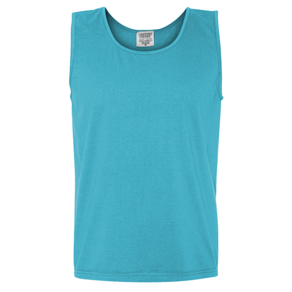 Comfort Colors Unisex Garment-Dyed Heavyweight Tank Top, Sapphire, Front view