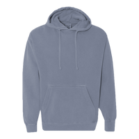 Comfort Colors Unisex Garment-Dyed Hooded Sweatshirt, Blue Jean, Front view