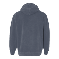Comfort Colors Unisex Garment-Dyed Hooded Sweatshirt, Denim, Back view