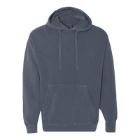 Comfort Colors Unisex Garment-Dyed Hooded Sweatshirt, Denim, Front view