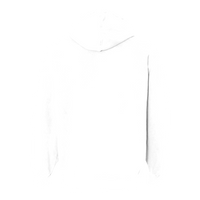 Comfort Colors Unisex Garment-Dyed Hooded Sweatshirt, White, Back view