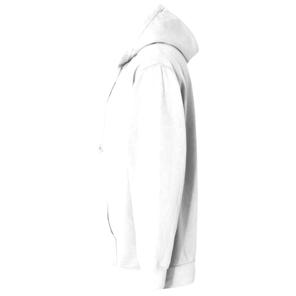 Comfort Colors Unisex Garment-Dyed Hooded Sweatshirt, White, Left Sleeve view