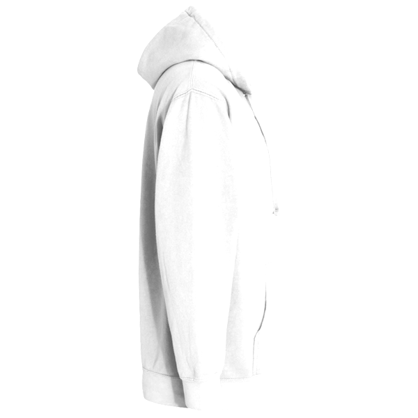 Comfort Colors Unisex Garment-Dyed Hooded Sweatshirt, White, Right Sleeve view