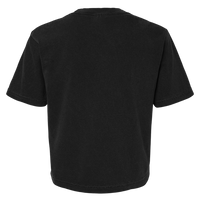 Comfort Colors Women's Garment-Dyed Heavyweight Boxy T-Shirt, Black, Back view
