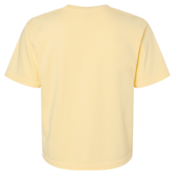 Comfort Colors Women's Garment-Dyed Heavyweight Boxy T-Shirt, Butter, Back view