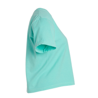 Comfort Colors Women's Garment-Dyed Heavyweight Boxy T-Shirt, Chalky Mint, Right Sleeve view