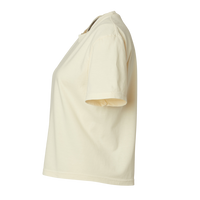 Comfort Colors Women's Garment-Dyed Heavyweight Boxy T-Shirt, Ivory, Left Sleeve view