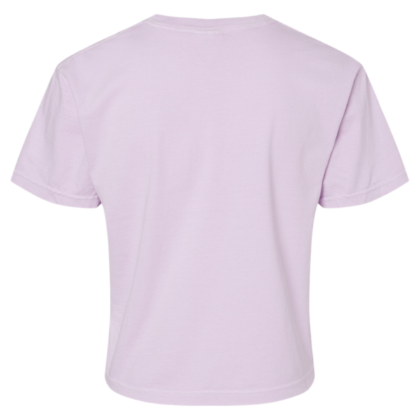 Comfort Colors Women's Garment-Dyed Heavyweight Boxy T-Shirt, Orchid, Back view