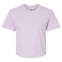 Comfort Colors Women's Garment-Dyed Heavyweight Boxy T-Shirt, Orchid, Front view