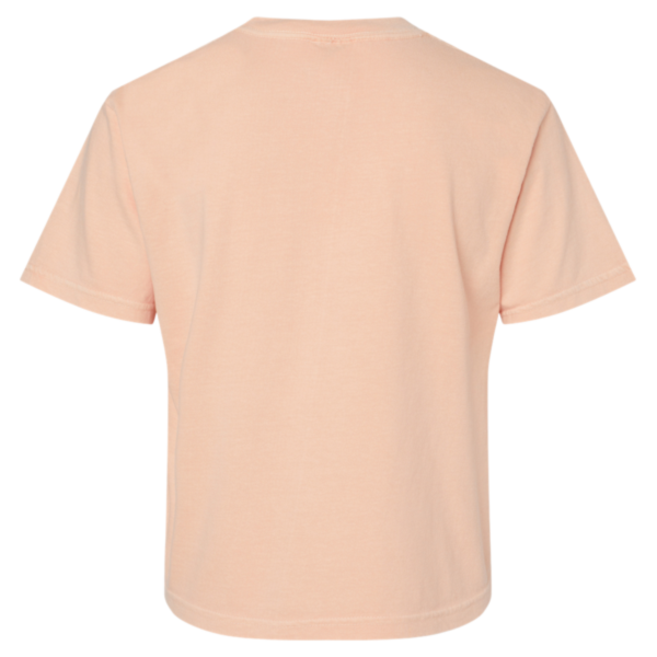 Comfort Colors Women's Garment-Dyed Heavyweight Boxy T-Shirt, Peachy, Back view
