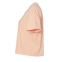 Comfort Colors Women's Garment-Dyed Heavyweight Boxy T-Shirt, Peachy, Left Sleeve view