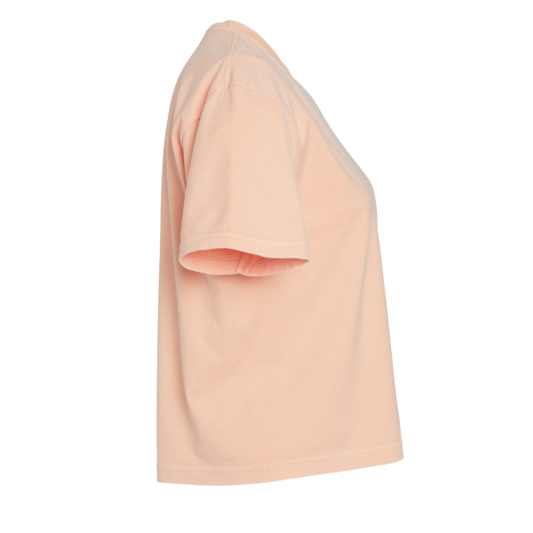 Comfort Colors Women's Garment-Dyed Heavyweight Boxy T-Shirt, Peachy, Right Sleeve view