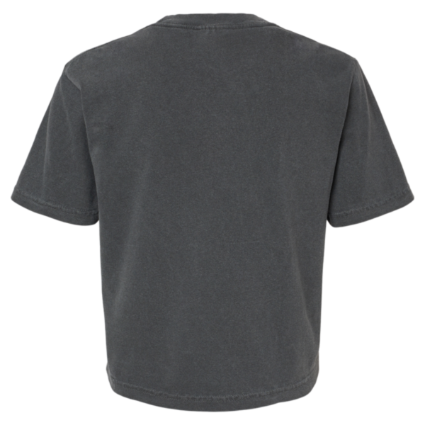 Comfort Colors Women's Garment-Dyed Heavyweight Boxy T-Shirt, Pepper, Back view