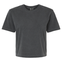 Comfort Colors Women's Garment-Dyed Heavyweight Boxy T-Shirt, Pepper, Front view