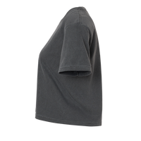 Comfort Colors Women's Garment-Dyed Heavyweight Boxy T-Shirt, Pepper, Left Sleeve view
