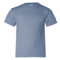 Comfort Colors Youth Garment-Dyed Heavyweight T-Shirt, Blue Jean, Front view