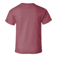 Comfort Colors Youth Garment-Dyed Heavyweight T-Shirt, Crimson, Back view