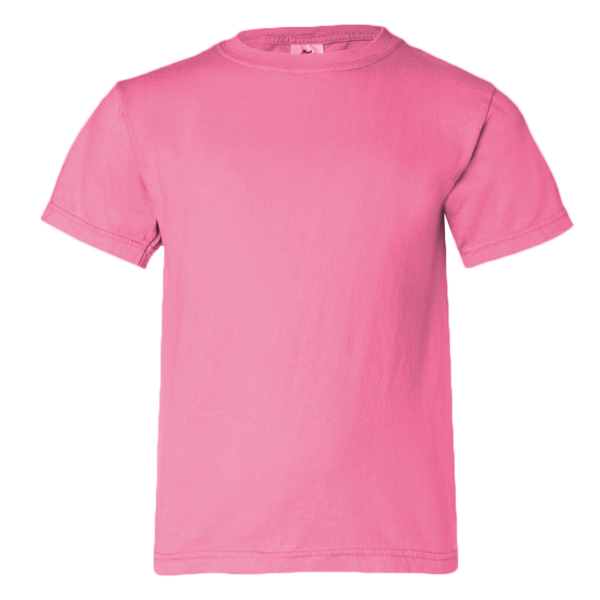 Comfort Colors Youth Garment-Dyed Heavyweight T-Shirt, Crunchberry, Front view