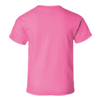Comfort Colors Youth Garment-Dyed Heavyweight T-Shirt, Neon Pink, Back view