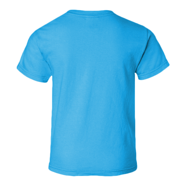 Comfort Colors Youth Garment-Dyed Heavyweight T-Shirt, Royal Caribe, Back view