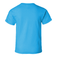 Comfort Colors Youth Garment-Dyed Heavyweight T-Shirt, Royal Caribe, Back view