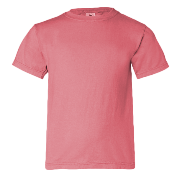 Comfort Colors Youth Garment-Dyed Heavyweight T-Shirt, Watermelon, Front view