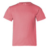 Comfort Colors Youth Garment-Dyed Heavyweight T-Shirt, Watermelon, Front view