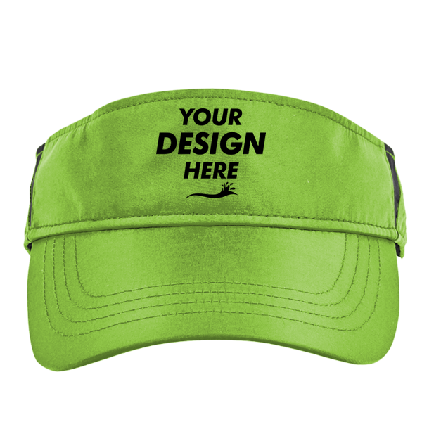 Core 365 Drive Performance Visor, Acid Green / Carbon, Front view, Mockup