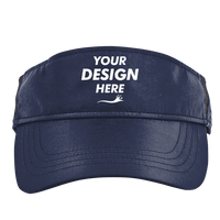 Core 365 Drive Performance Visor, Classic Navy Heather / Carbon, Front view, Mockup