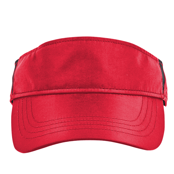 Core 365 Drive Performance Visor, Classic Red / Carbon, Front view